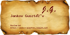 Jankov Gusztáv névjegykártya